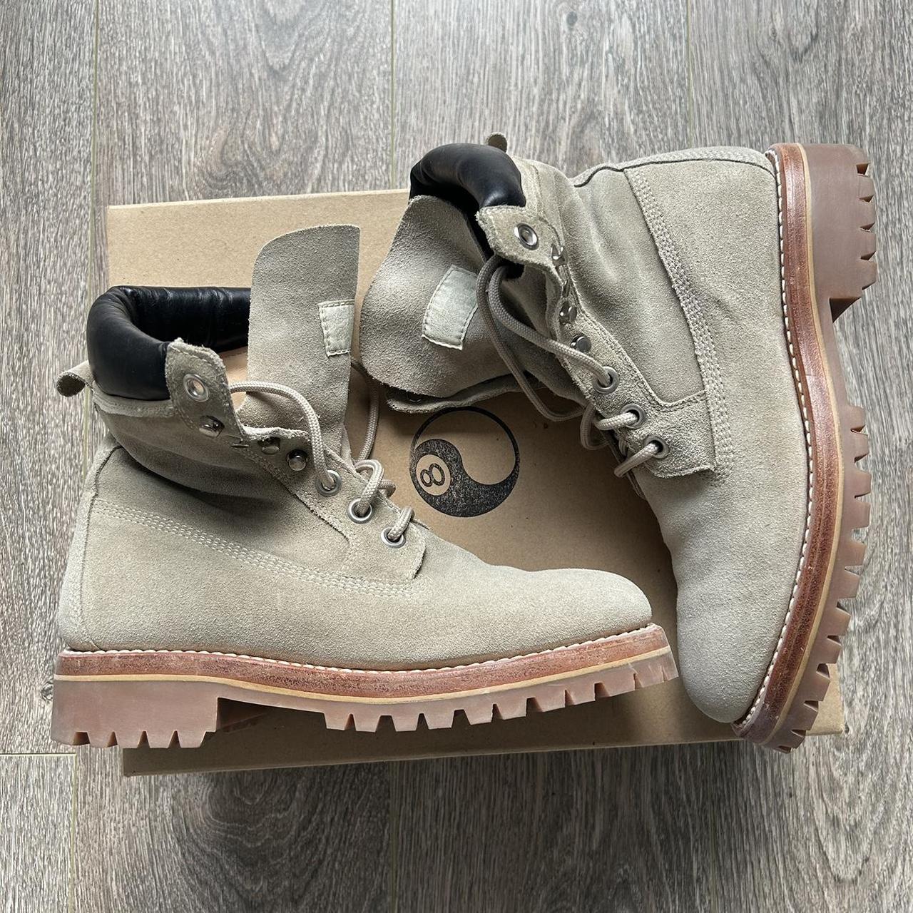 Our legacy stussy survivor boots, I would say it...