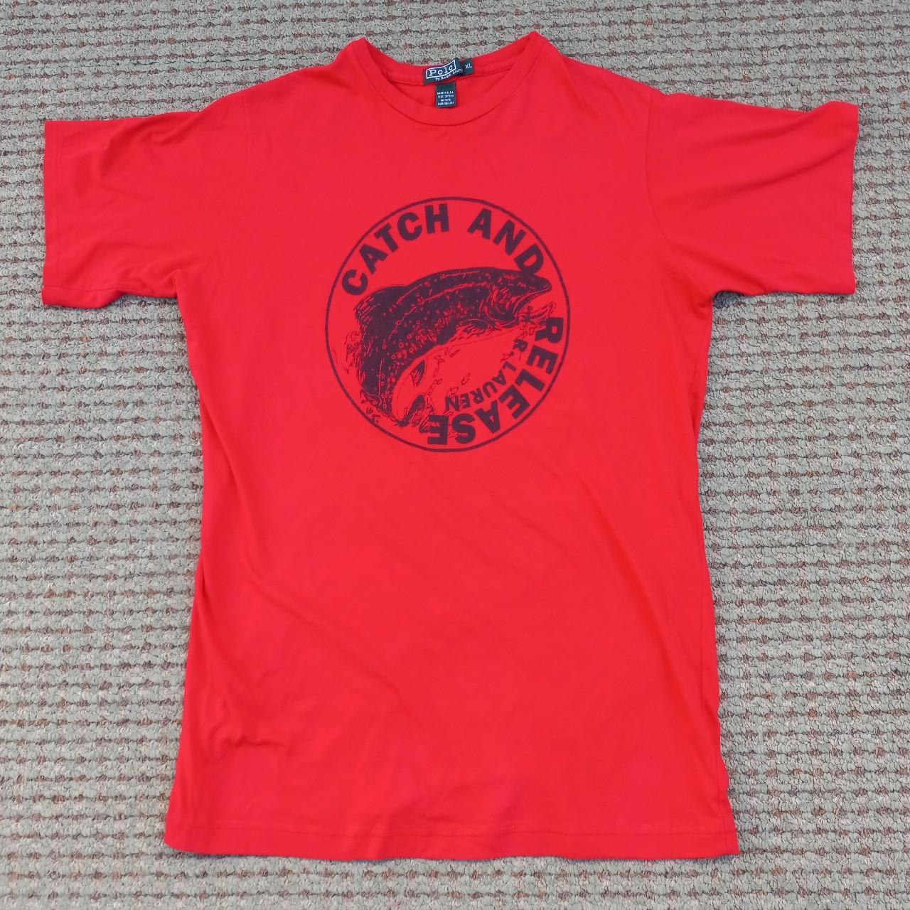 Vintage Polo Ralph Lauren Sportsman t-shirt. Catch... - Depop