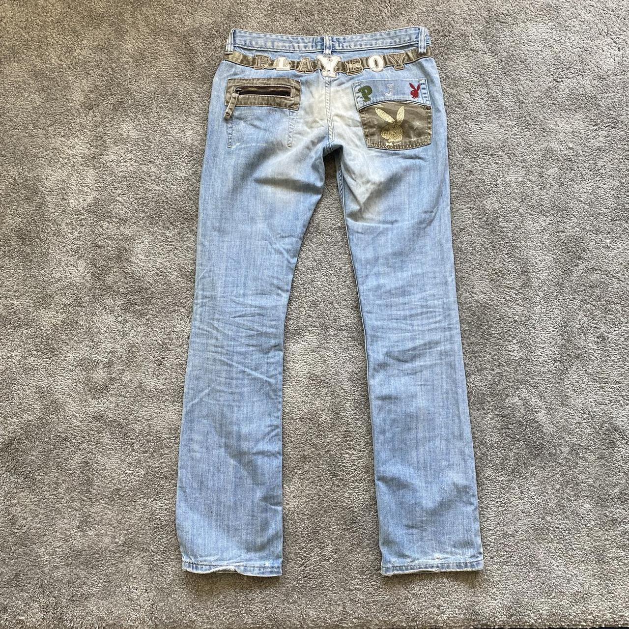 Y2K Playboy jeans !! Stunning fit n extreme low... Depop