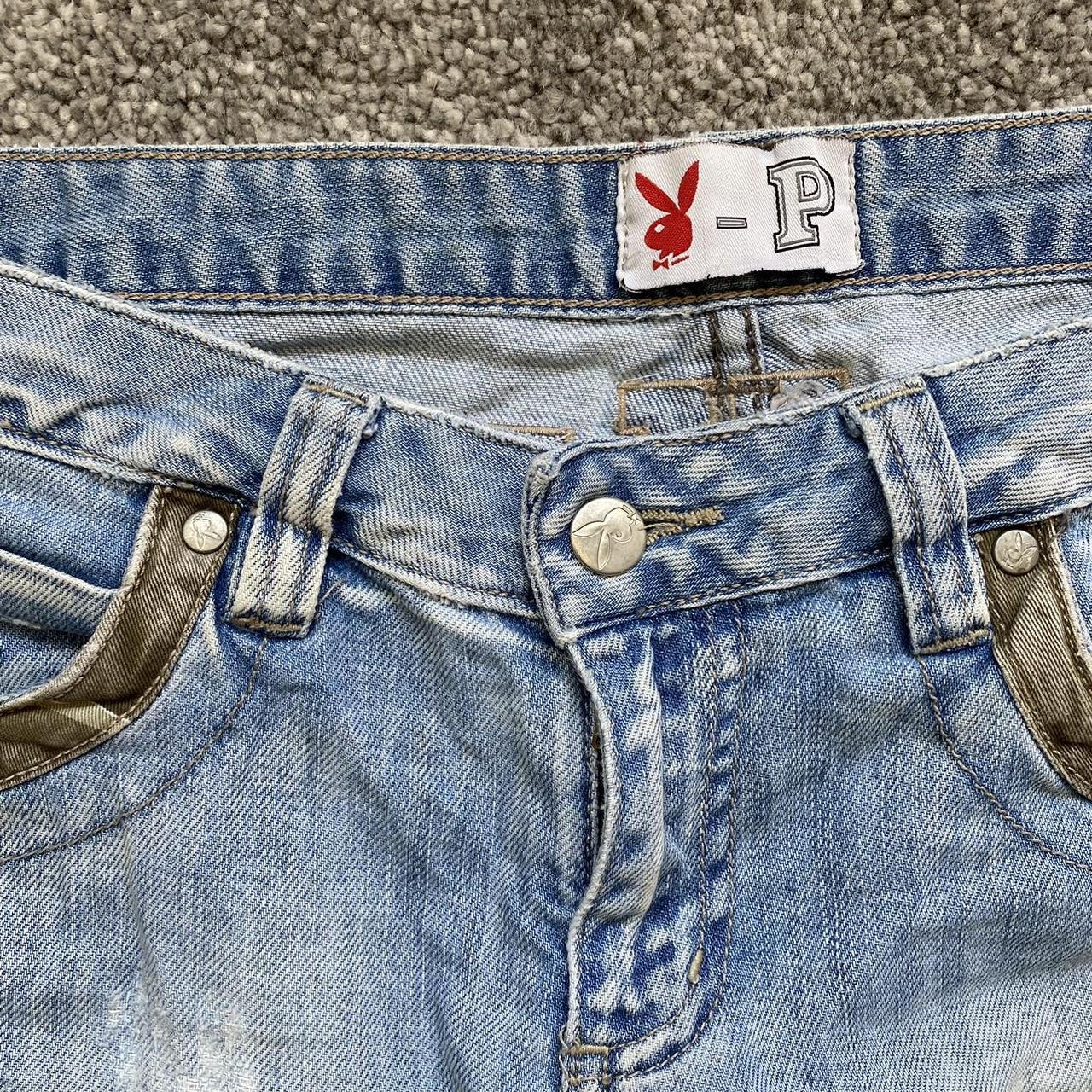 Y2K Playboy jeans !! Stunning fit n extreme low... - Depop