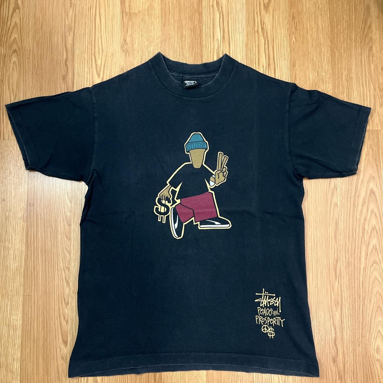 Vintage 80s Stussy Big League World Tribe Hoodie In | Depop