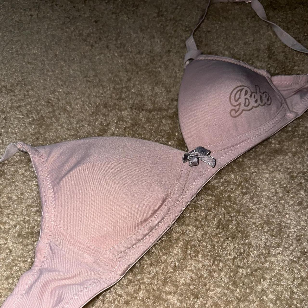 Bebe Women's Pink Bra Depop