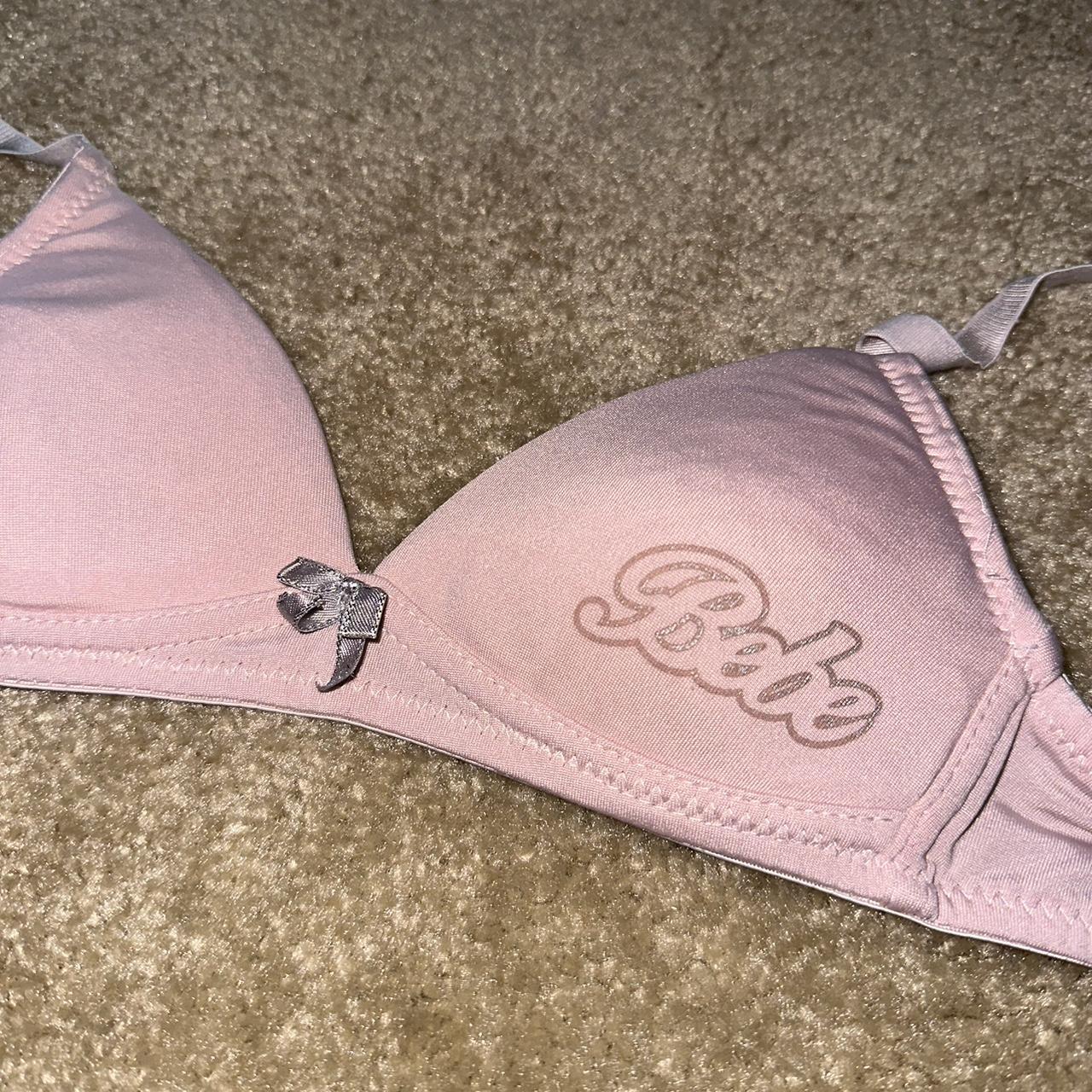 Bebe Women's Pink Bra Depop