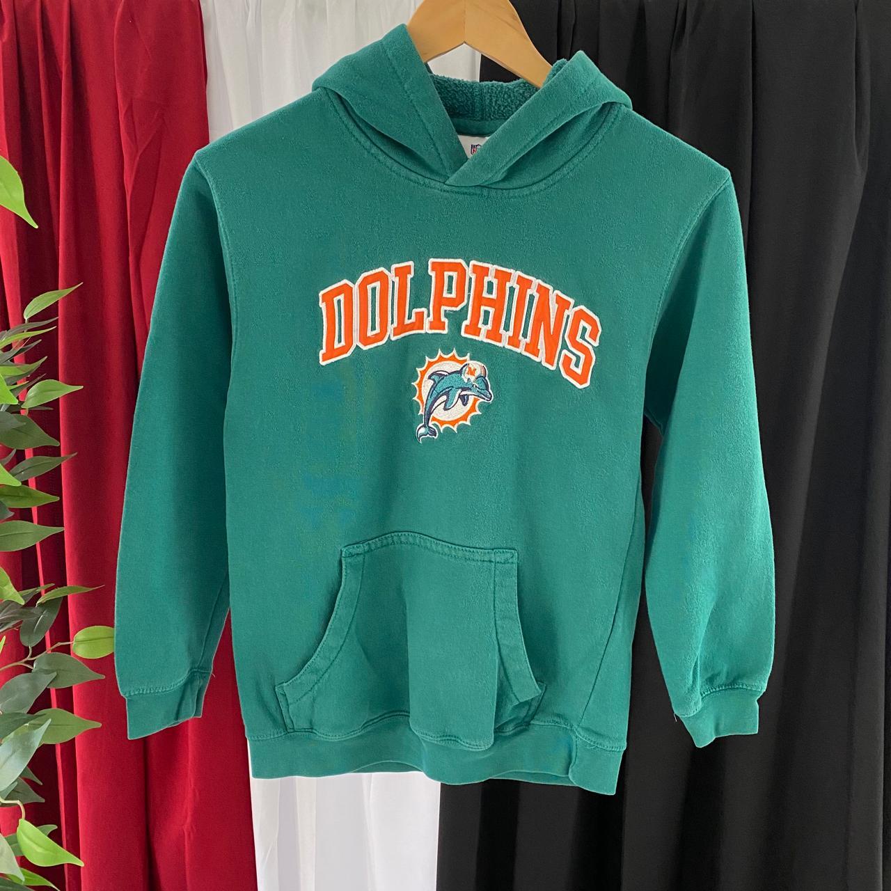 NFL MIAMI DOLPHINS HOODIE Youth size LARGE (10/12) - Depop