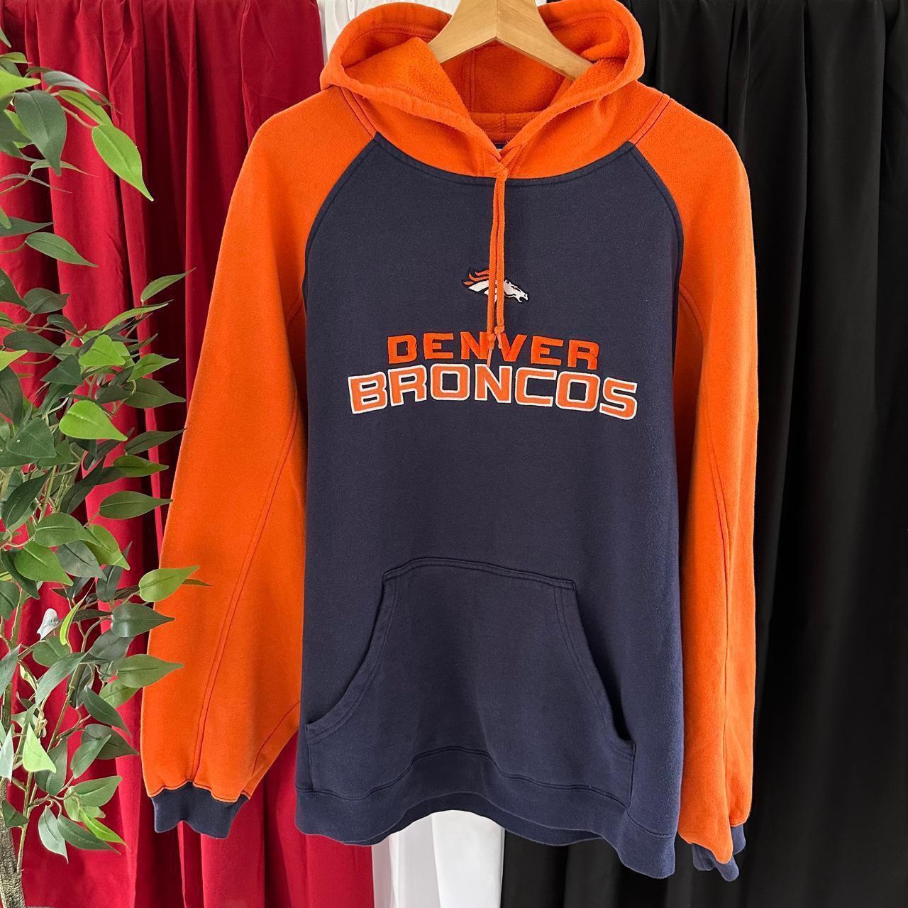 Nike NFL Denver Broncos Orange Full Zip Track Jacket - Depop