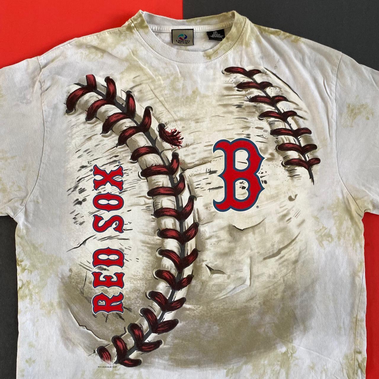 Boston Red Sox Hardball Tie-Dye T-Shirt - Cream