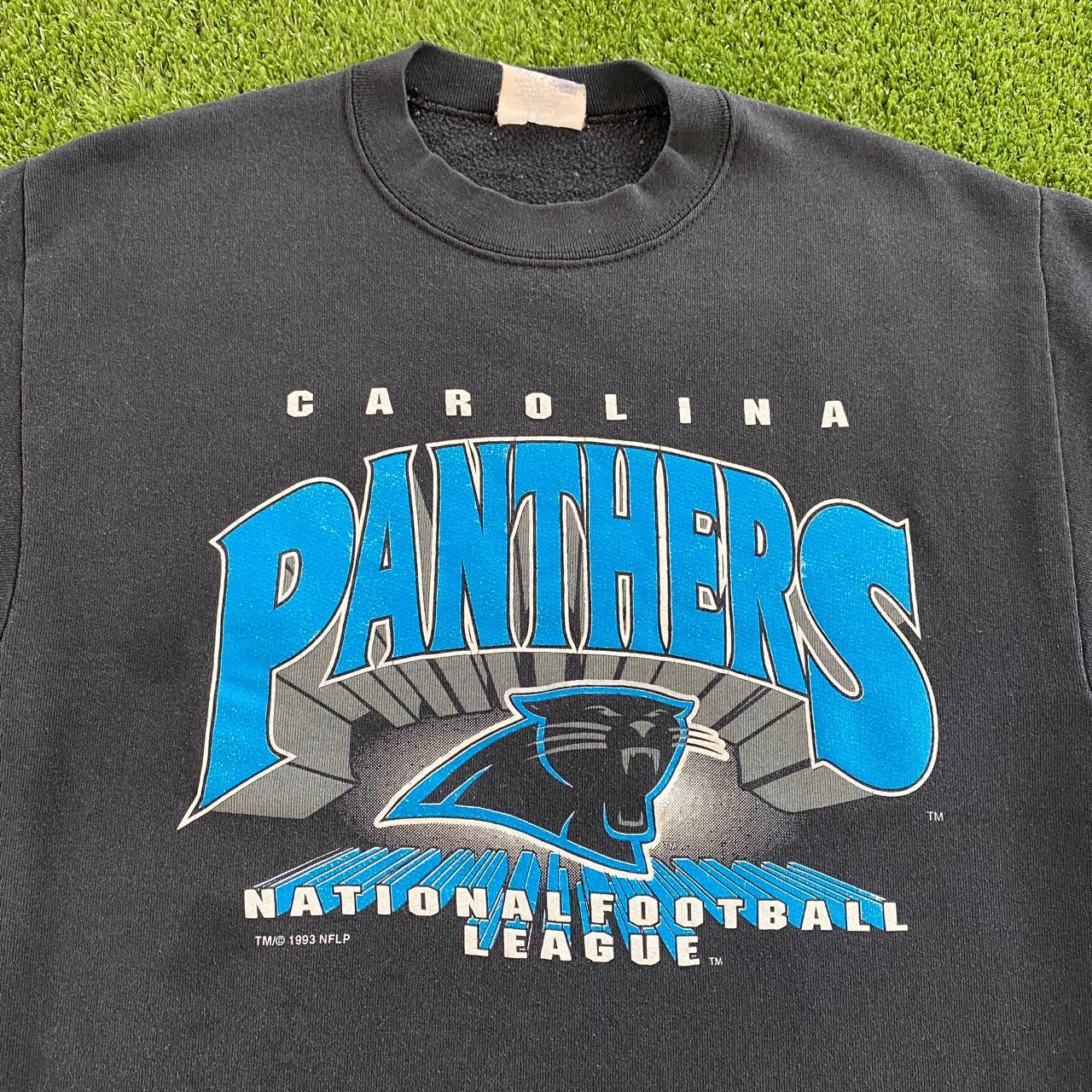 Carolina Panthers, NFL One of a KIND Vintage NFL Sweatshirt with Three –  ShopCrystalRags