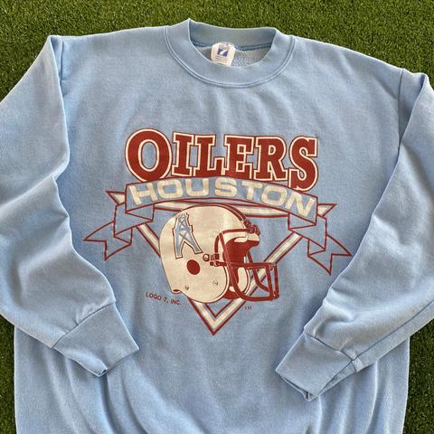 Vintage 90s Houston Oilers Logo 7 Football Jersey - Depop