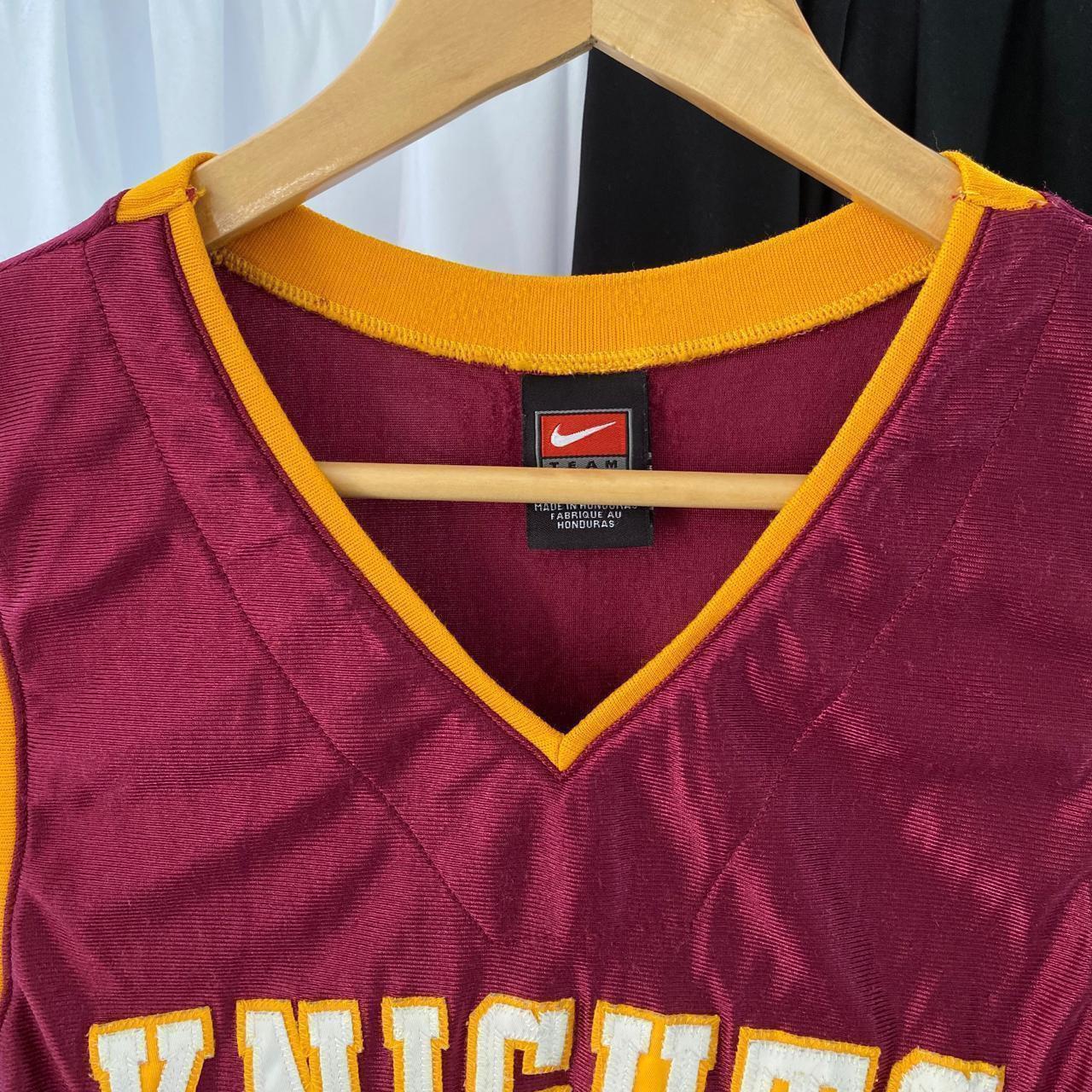 Burgundy and gold outlet nike shirt