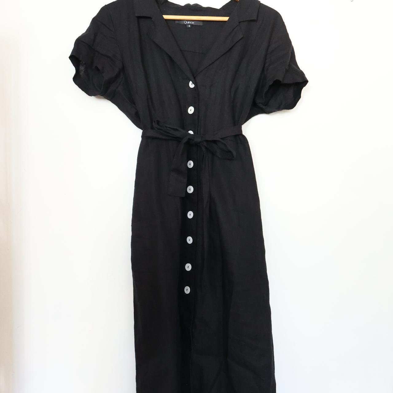 Linen Quince Dress 100 Linen Button Front Quince... Depop