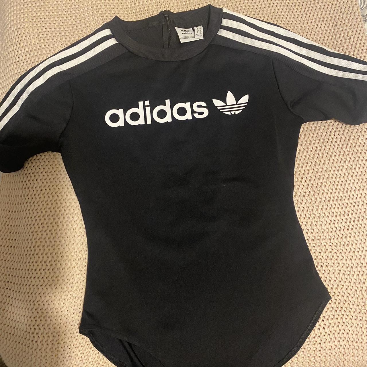 adidas bodysuit pink