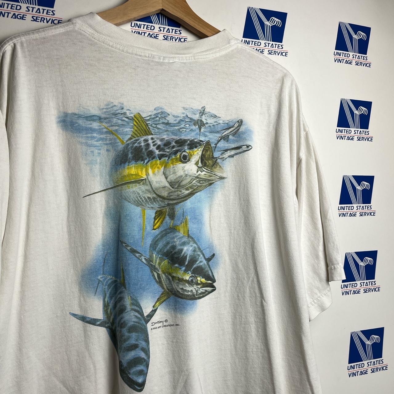 Vintage 90’s Don Ray by art wear Fishing Graphic...