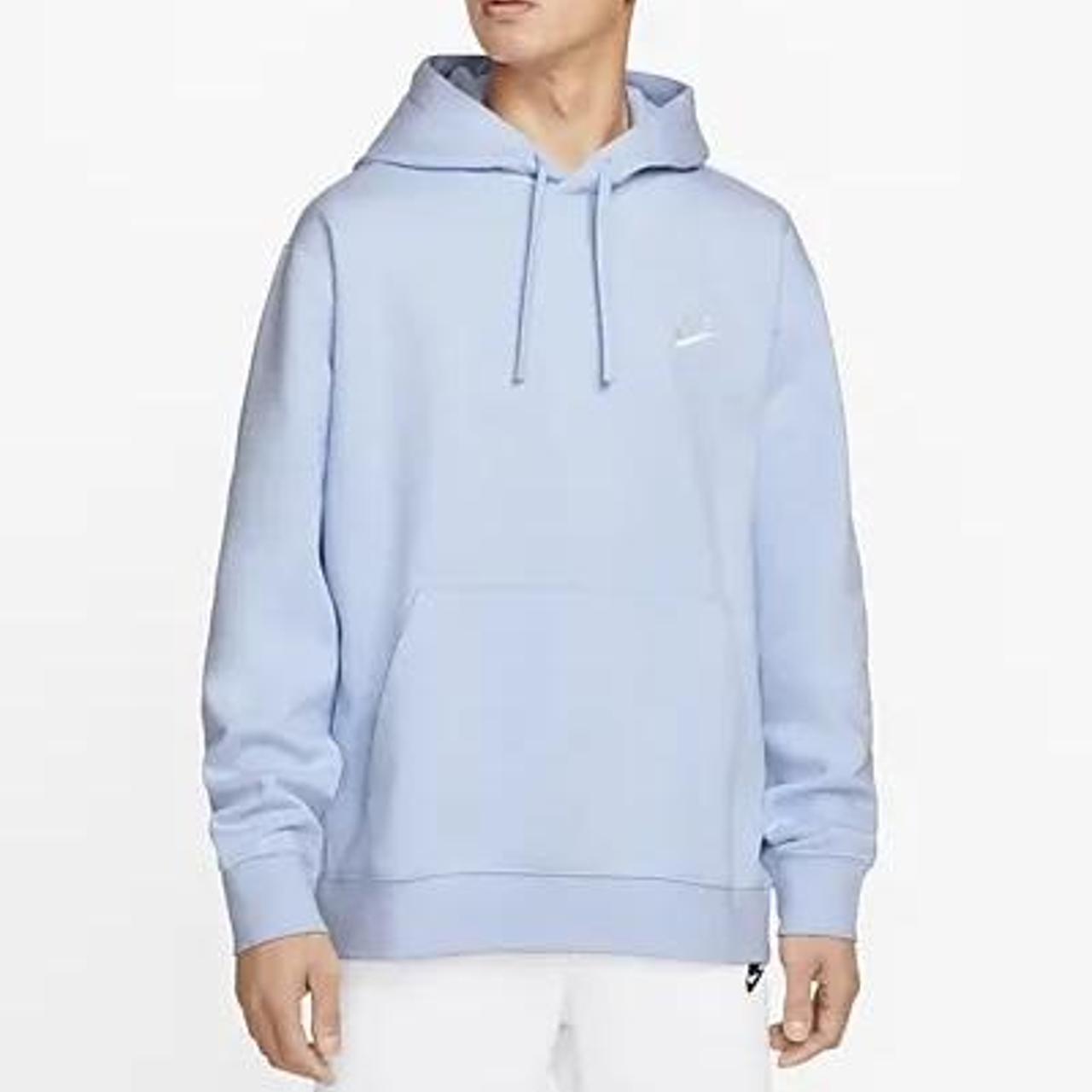 Light blue Nike hoodie. Bought for £55. Only worn a... - Depop