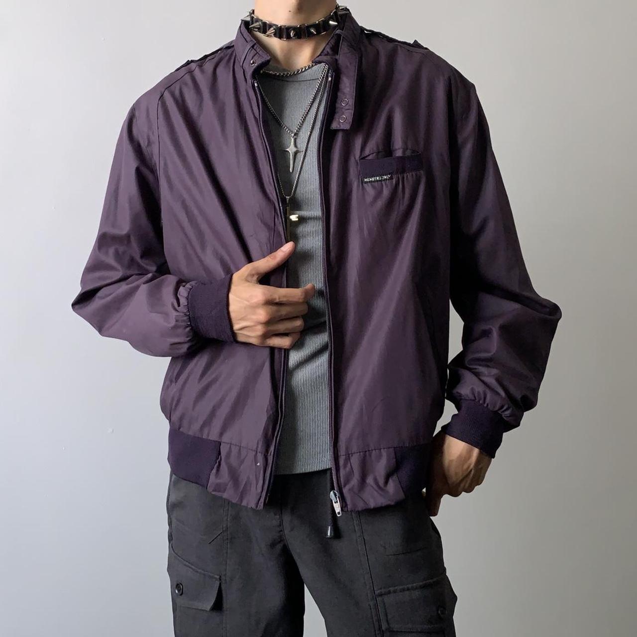 Members Only Men's Purple Jacket (2)