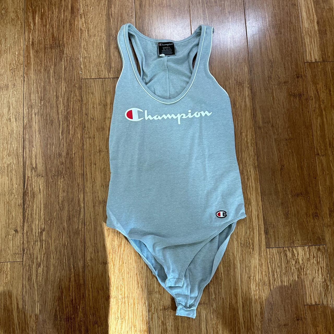 CHAMPION BODYSUIT Grey Champion bodysuit with white