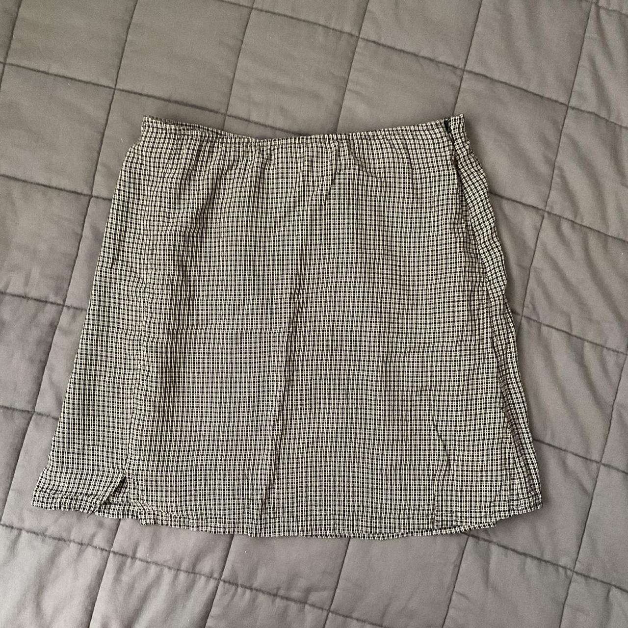 Black and white 2025 plaid skirt american eagle