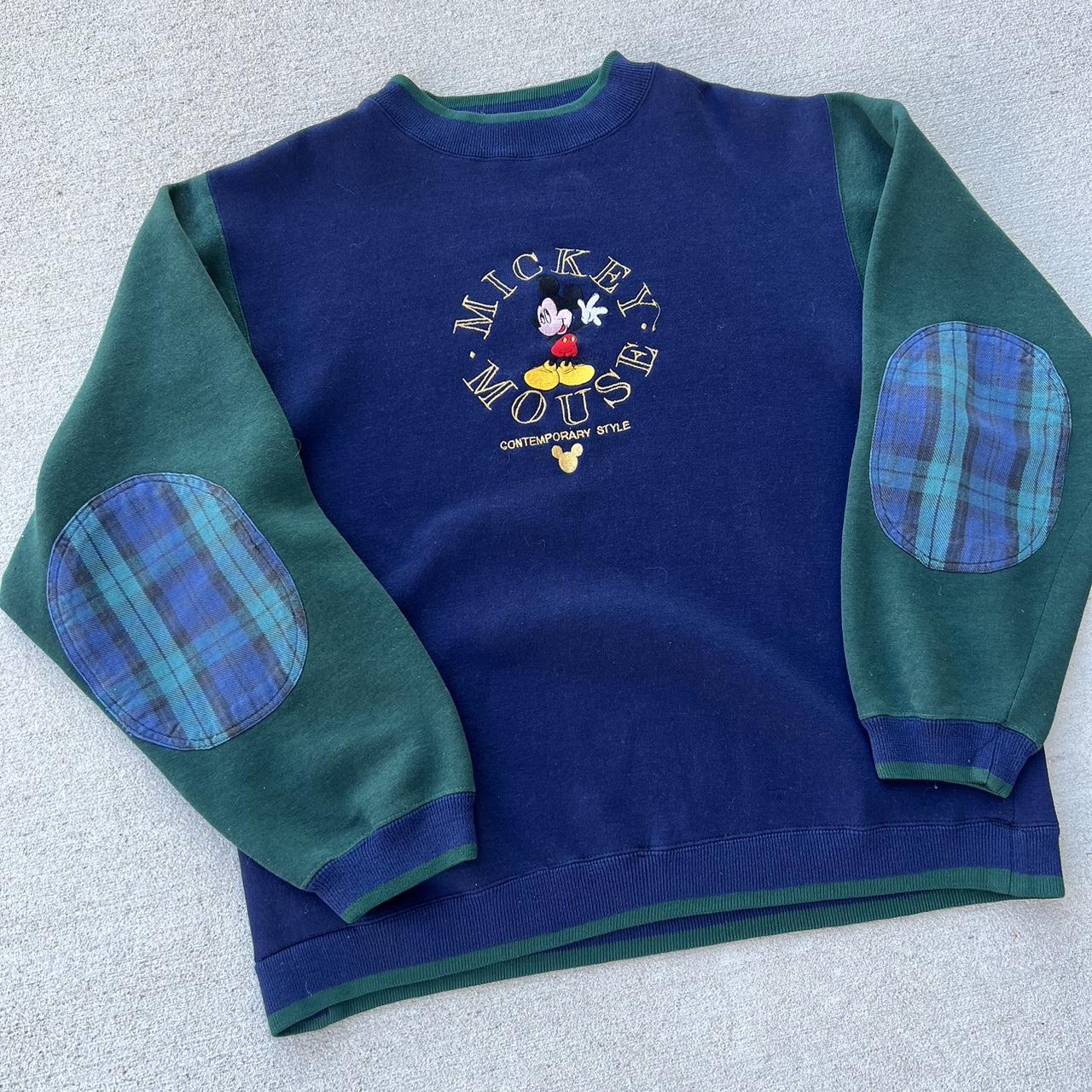 Disney Men's Navy and Green Sweatshirt (3)