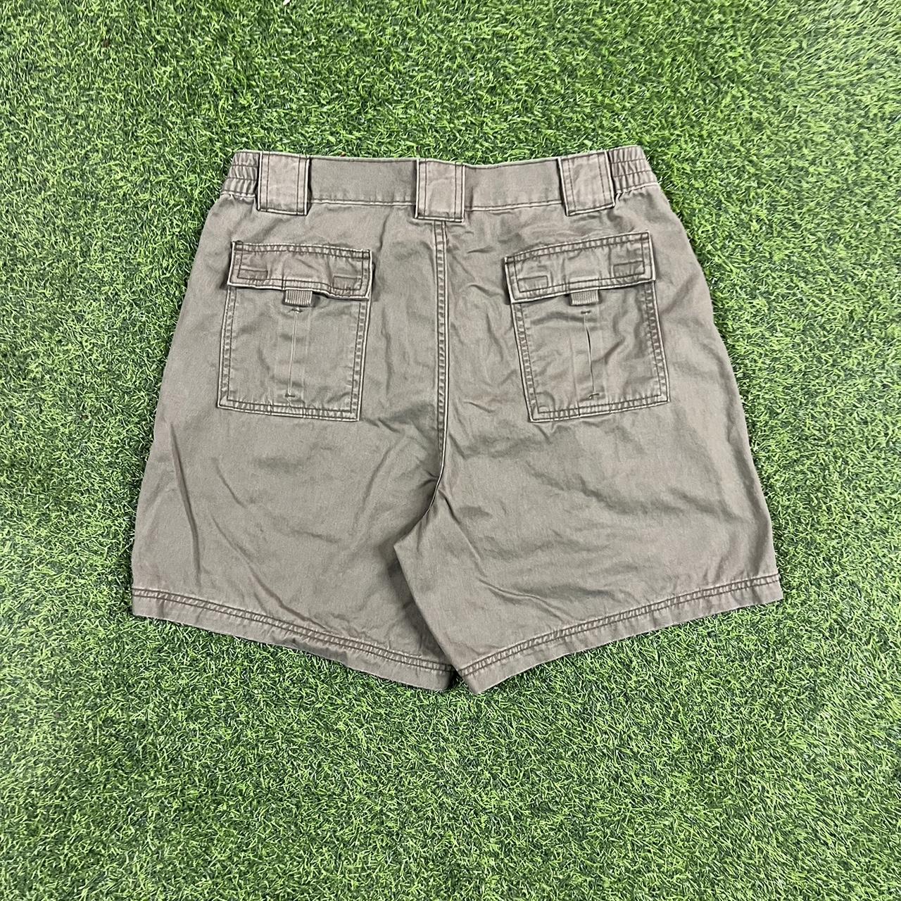 St John S Bay Men S Green And Khaki Shorts Depop   P0 