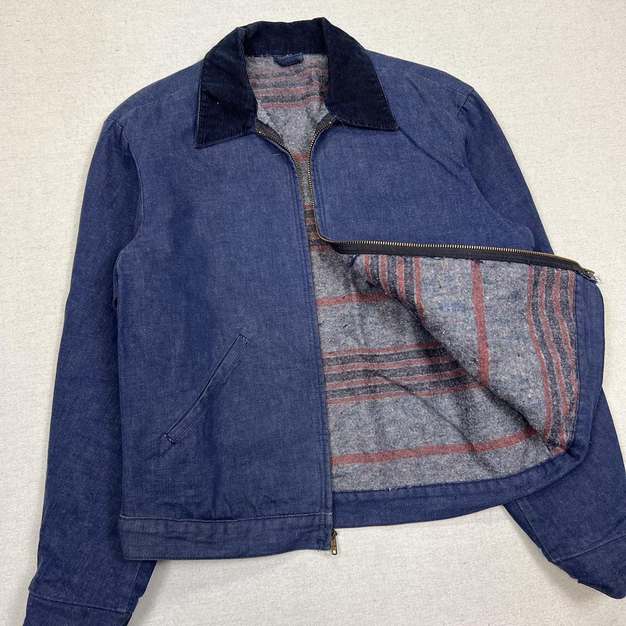 Vintage 70s denim Detroit work jacket Jean jacket... - Depop