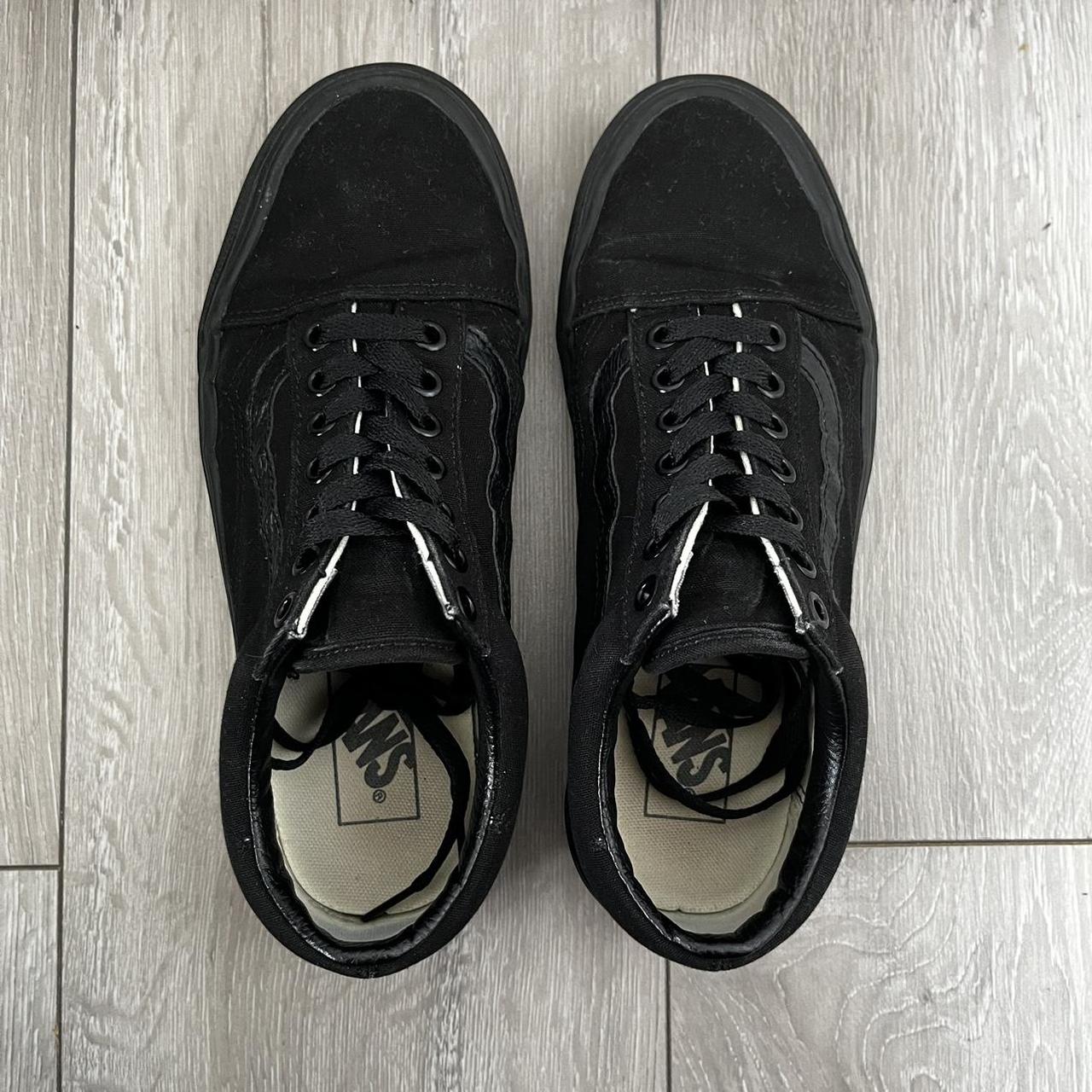 All black vans size 6 best sale