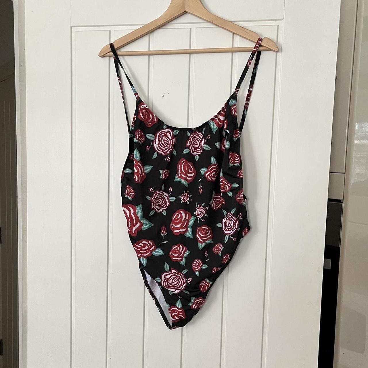 Jaded London Women's Black Swimsuitonepiece Depop