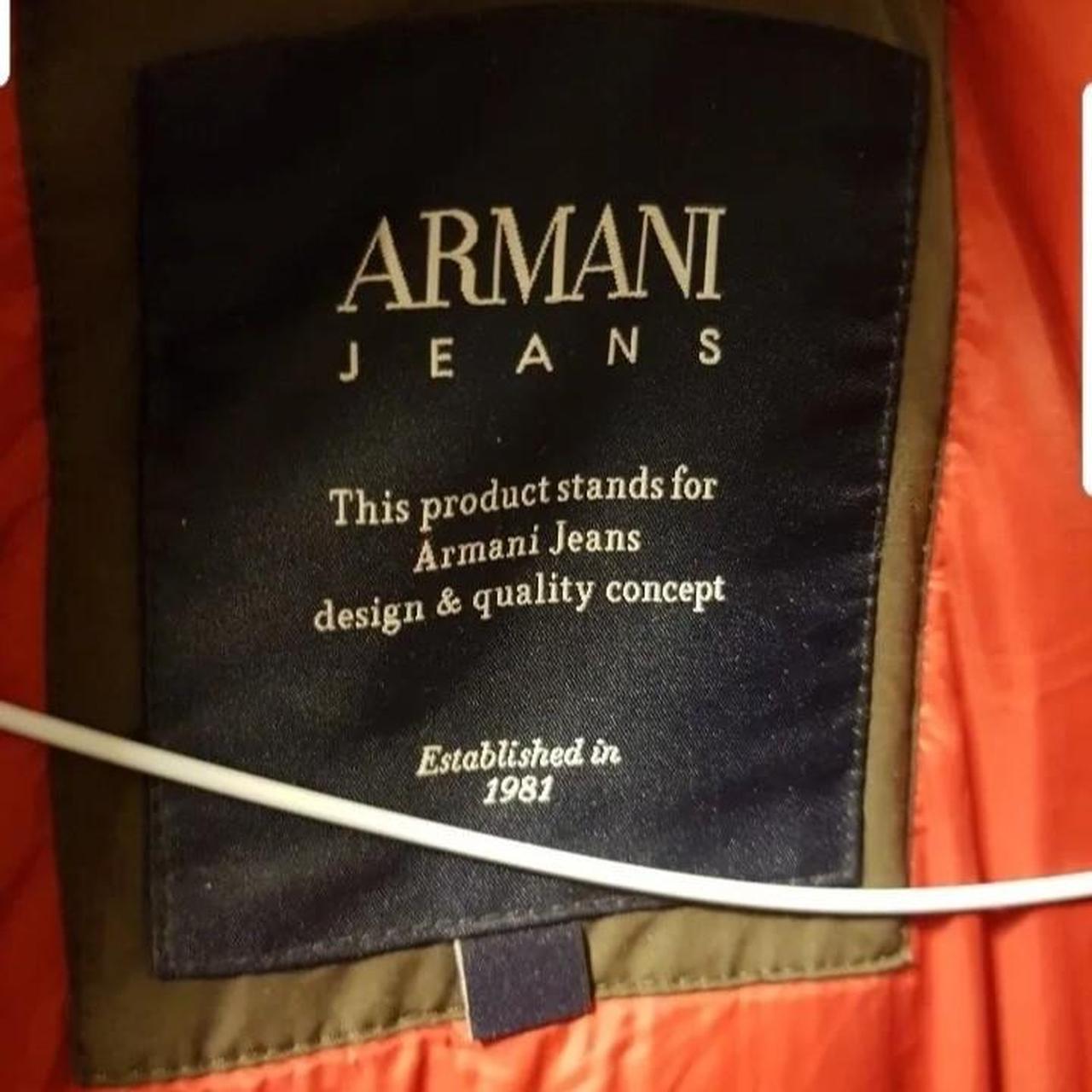 Armani Jeans Faux Fur Blouson winter designer Parka | Depop