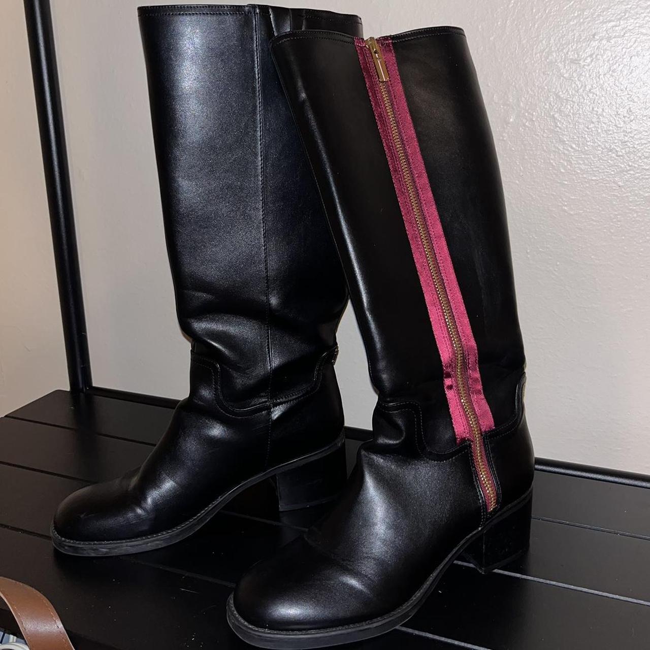 Tommy hilfiger knee hot sale high boots