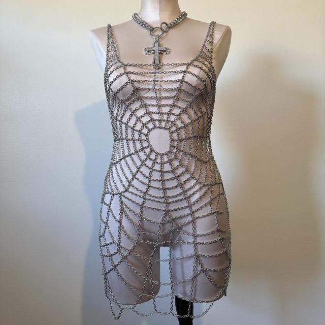Spider web chain dress 🕸️ READ DESCRIPTION BEFORE - Depop