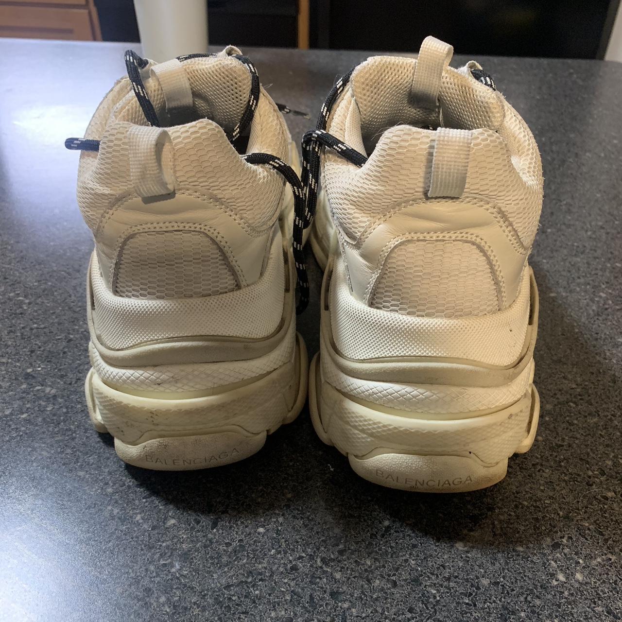 Balenciaga Triple S White Sneakers Comes with... - Depop