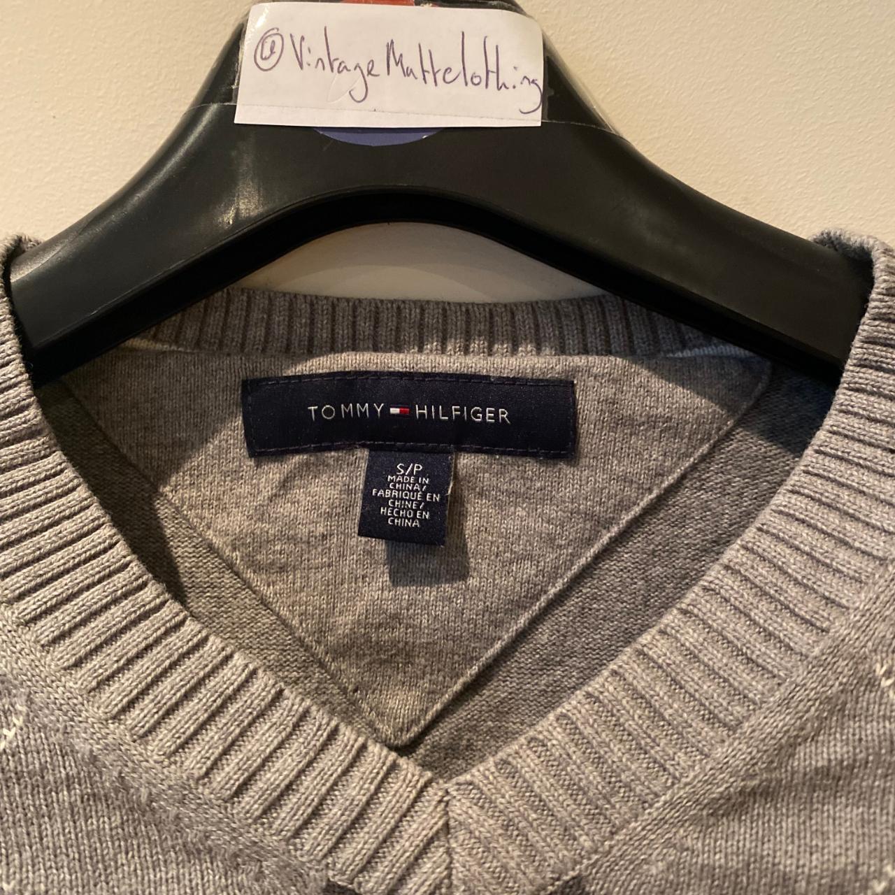 Vintage Tommy Hilfiger grey sweater 👌 Condition:... - Depop