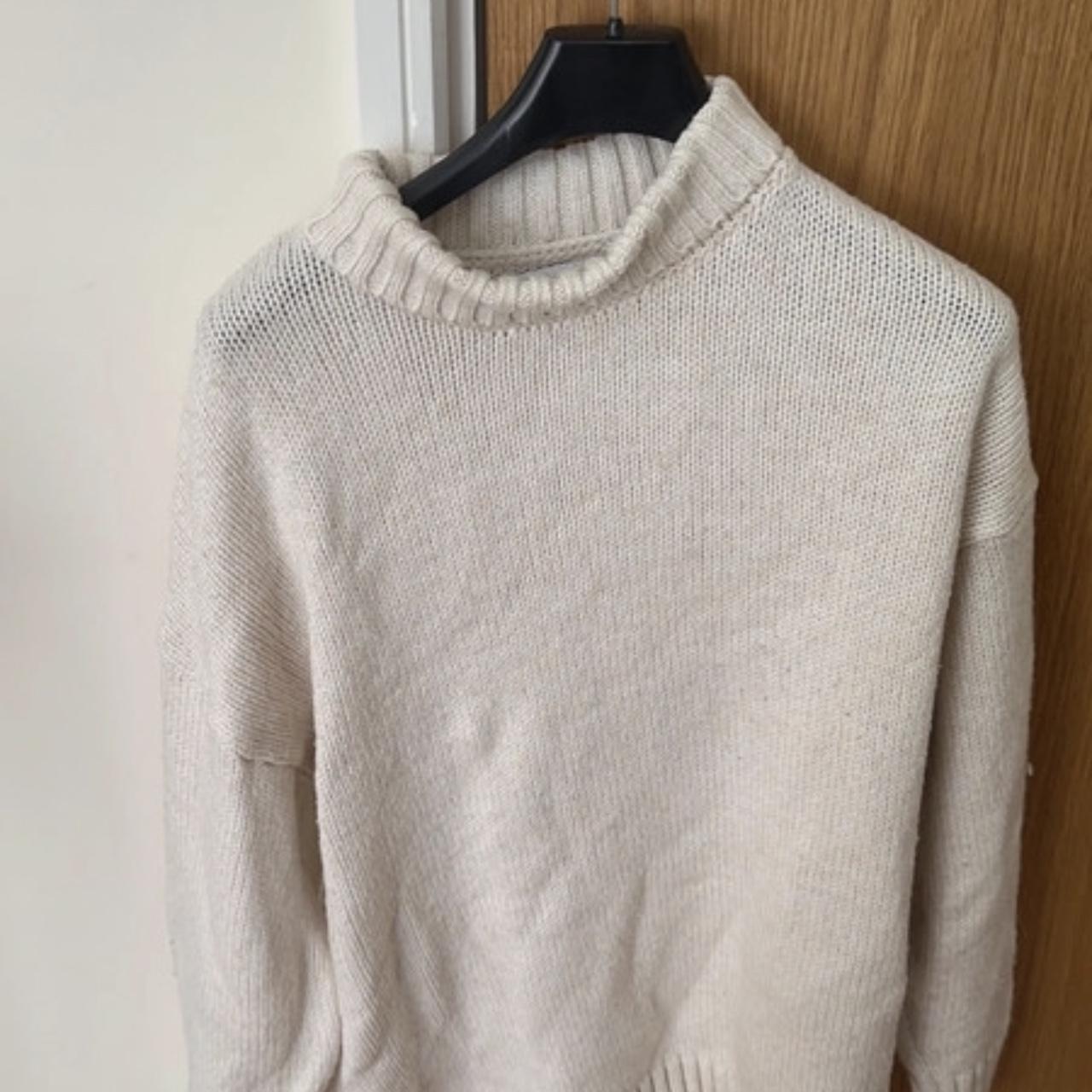 ASOS cream longline jumper size L / 12 #jumper #asos - Depop