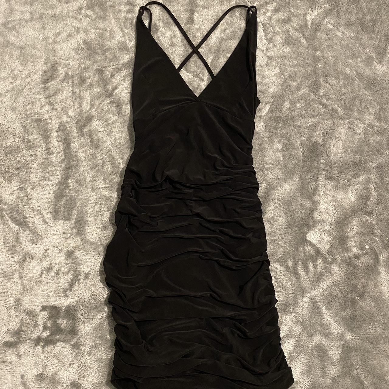 Rare London black dress Size 6 but very stretchy so... - Depop