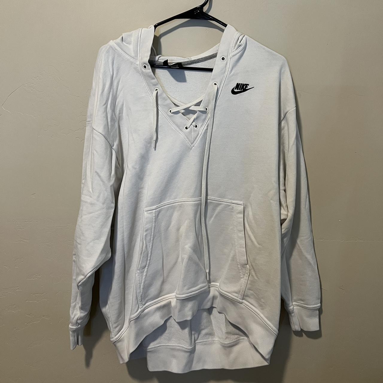 Nike women's lace up hoodie best sale