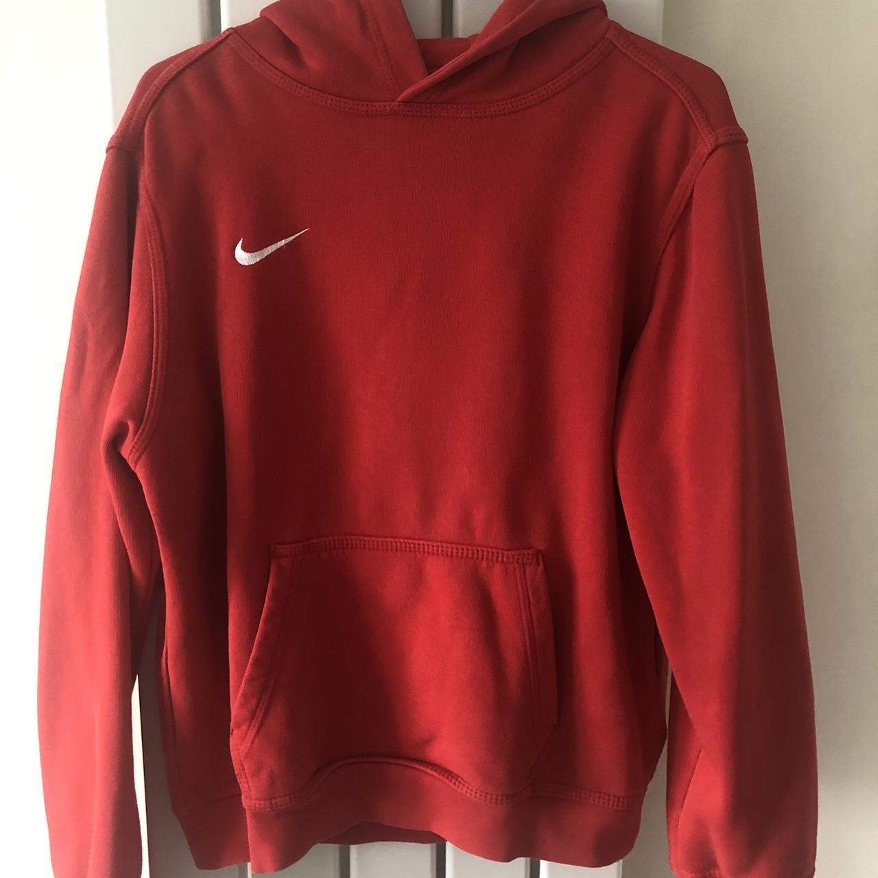 Red nike sweatshirt women's Clearance