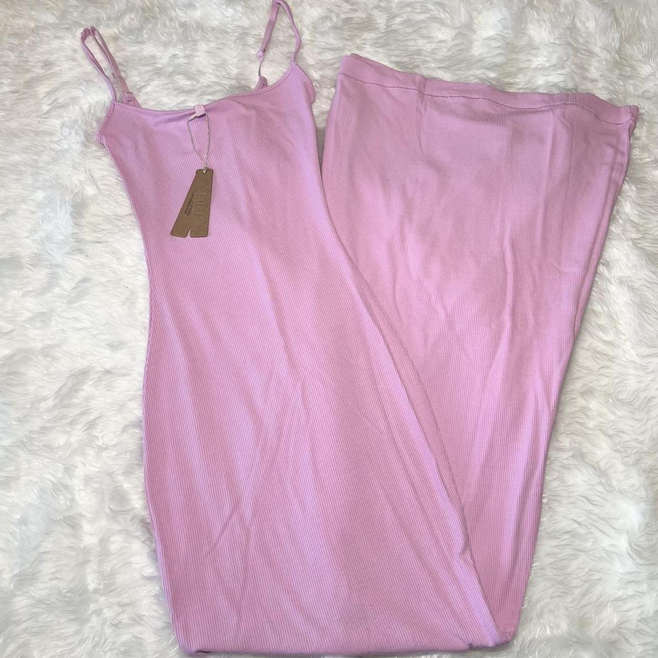 Skims Women's Pink Dress | Depop