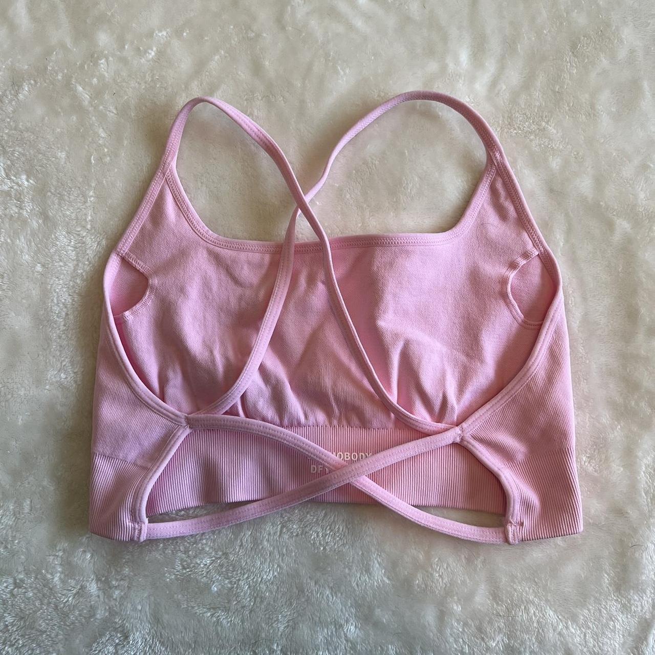 Fabletics Light Pink Sports Knit Bralette #bralette - Depop