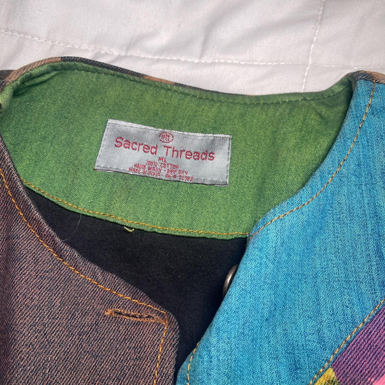 Women's Jacket - Multi - M – (MISSING 2 BUTTONS) … - image 2