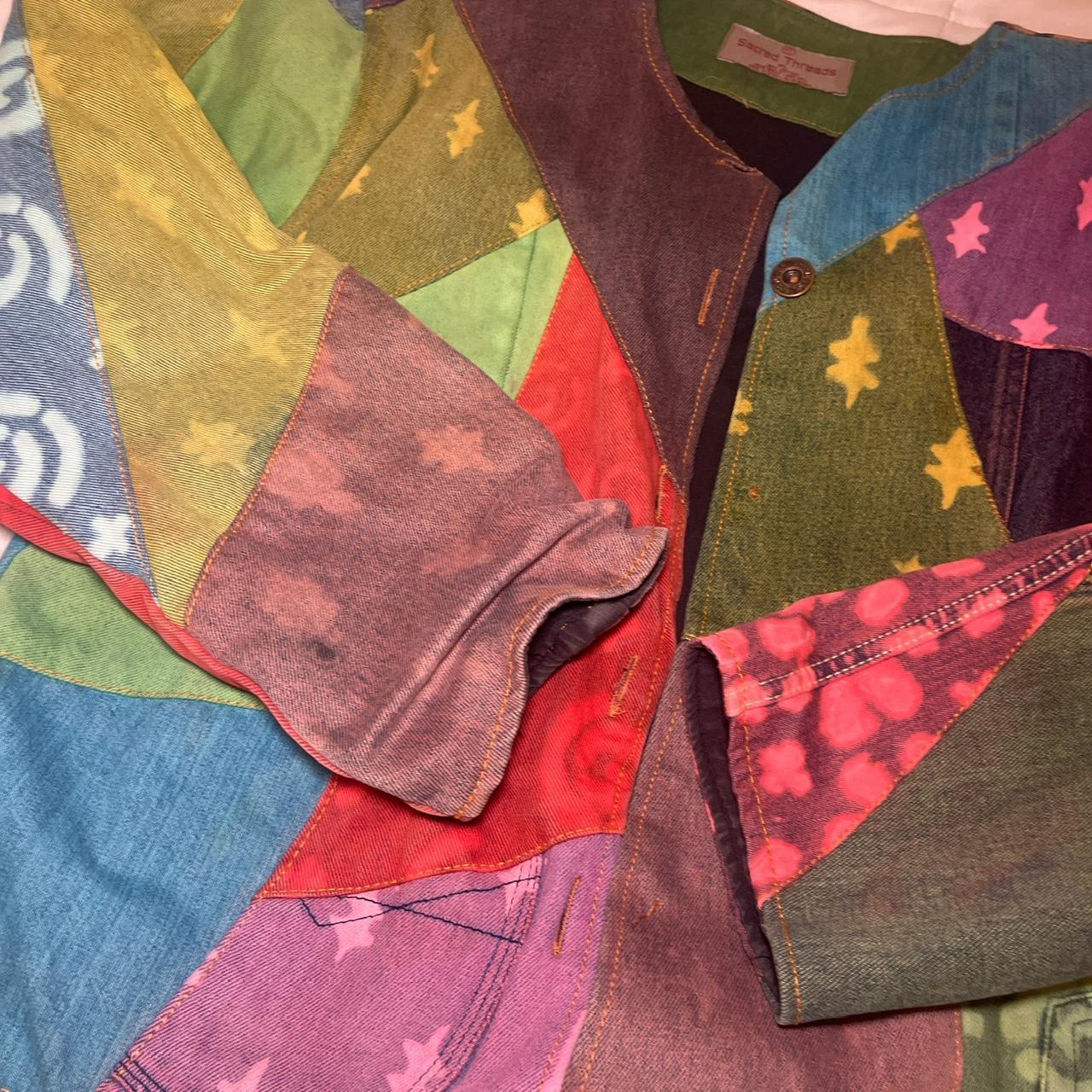 Women's Jacket - Multi - M – (MISSING 2 BUTTONS) … - image 3