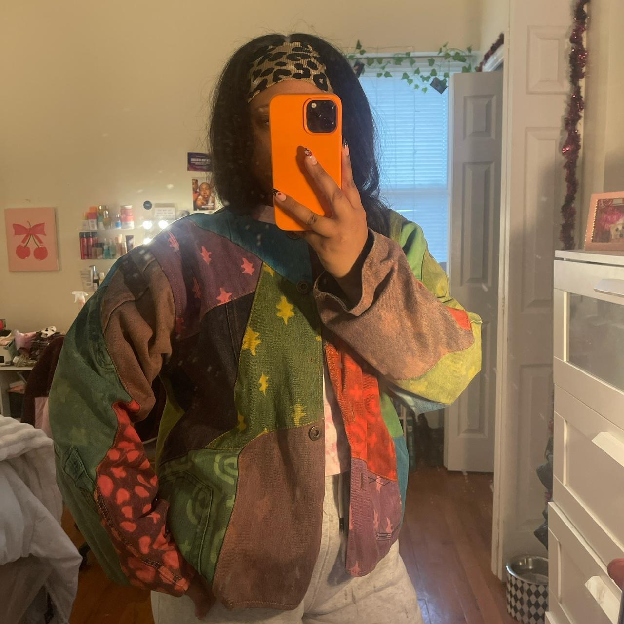 Women's Jacket - Multi - M – (MISSING 2 BUTTONS) … - image 5