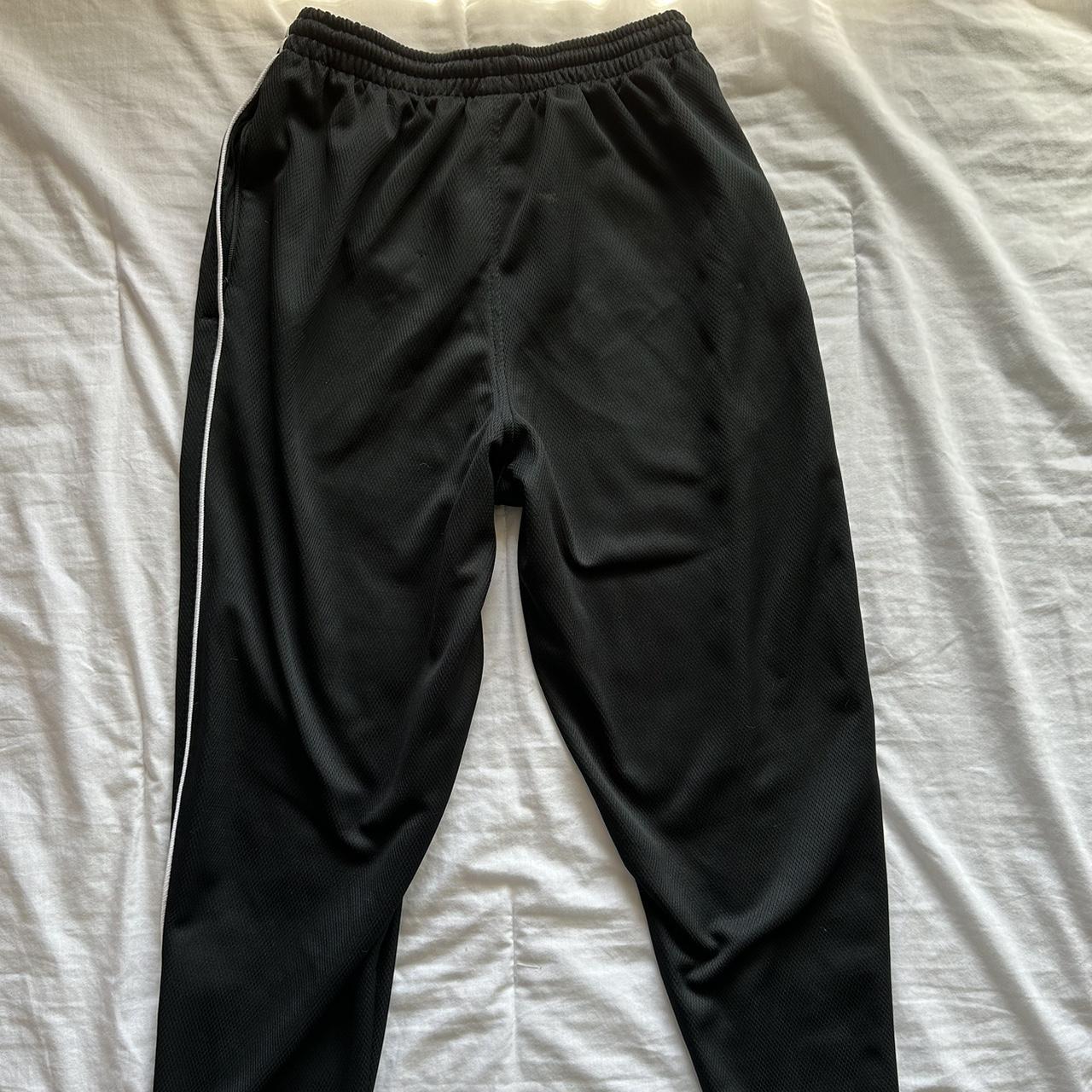 Black NIKE zipper track pants / sweatpants Size... - Depop