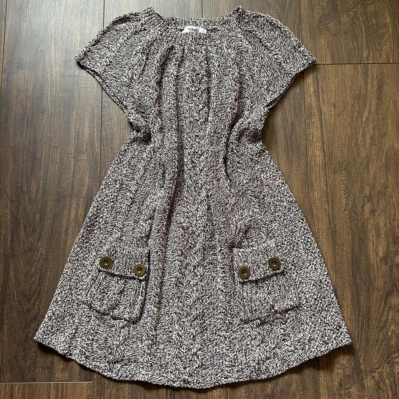 the sweetest babydoll sweater dress with buttons and... Depop