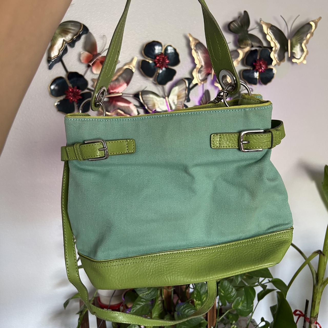 Vintage newest Tommy Hilfiger Green and Blue Bag