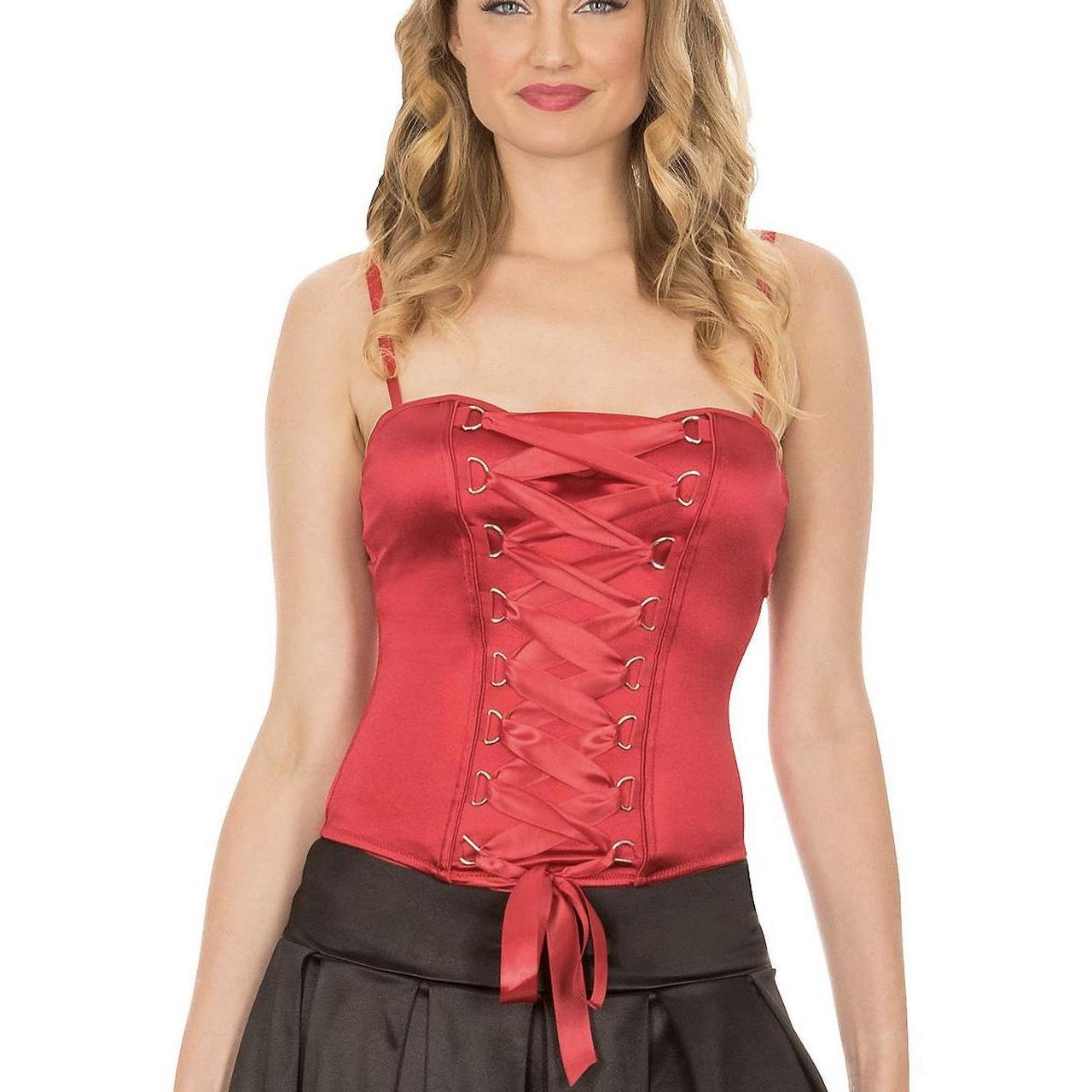 Women's Red Corset Depop