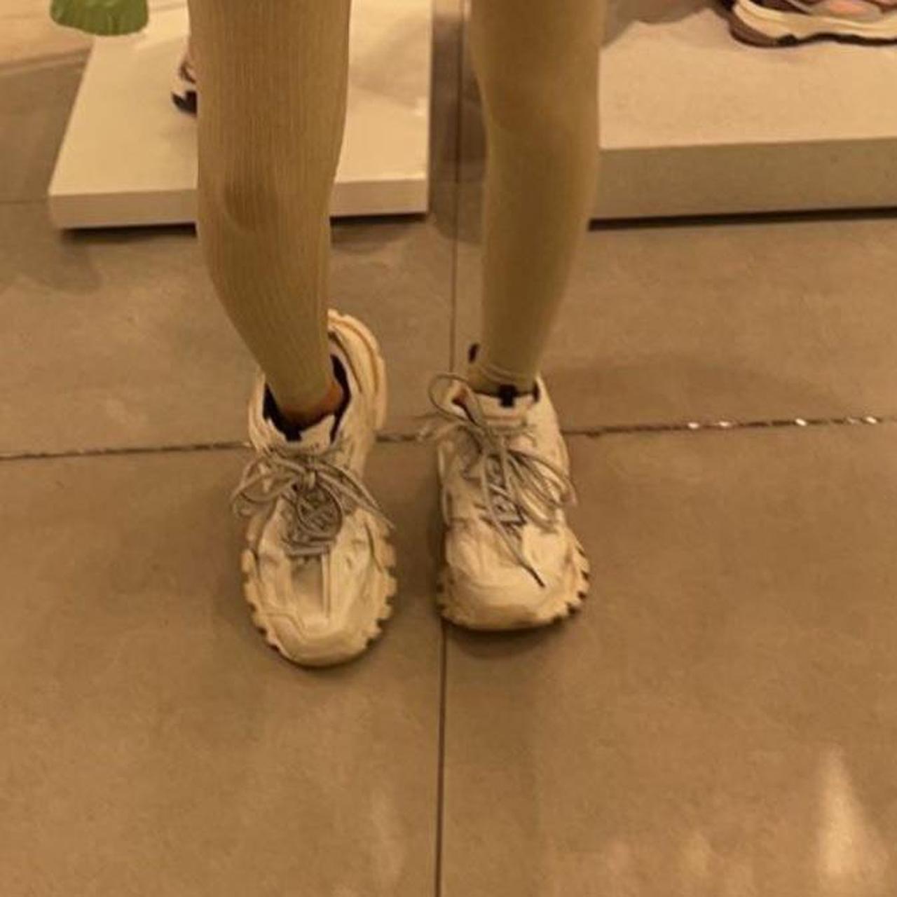 Balenciaga White And Black Detailed Tracks Come With Depop balenciaga-white-and-black-detailed-tracks-come-with-depop