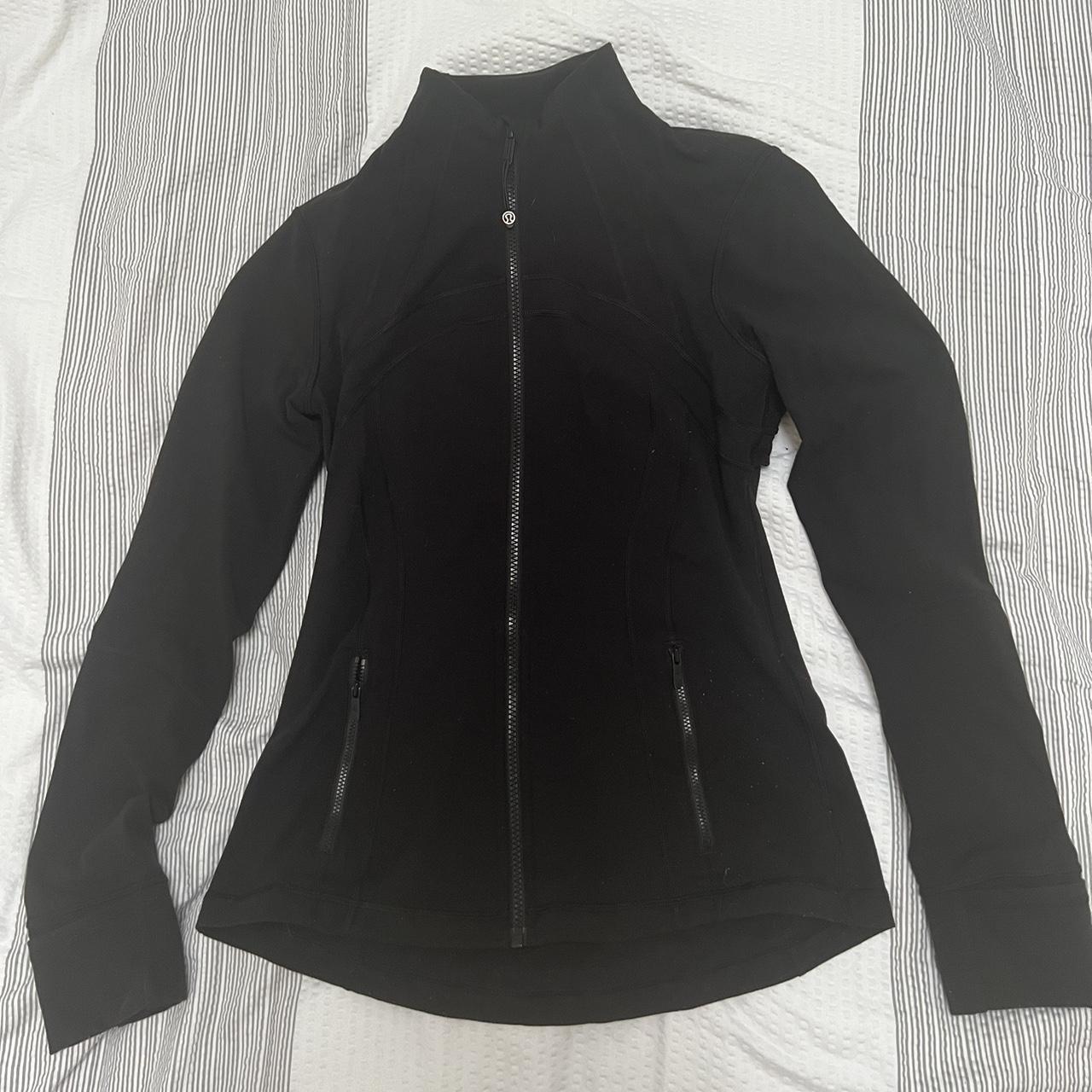 Lululemon black define jacket Size US8 (fits UK... - Depop