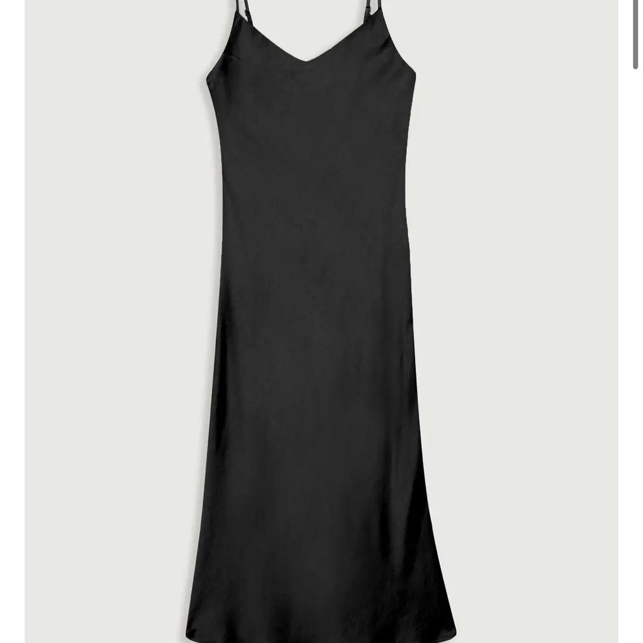 Oak & Fort Black Midi Slip Dress This midi slip... Depop