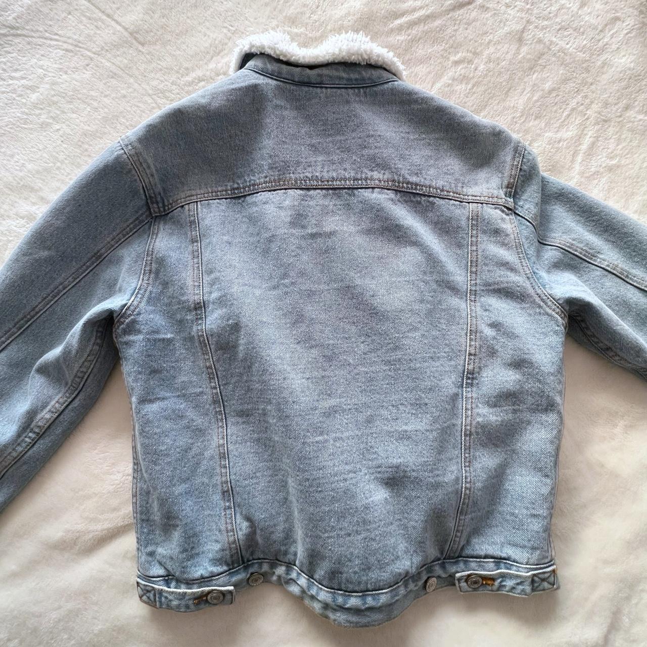 Brandy Melville Denim Sherpa Jacket Good condition... Depop