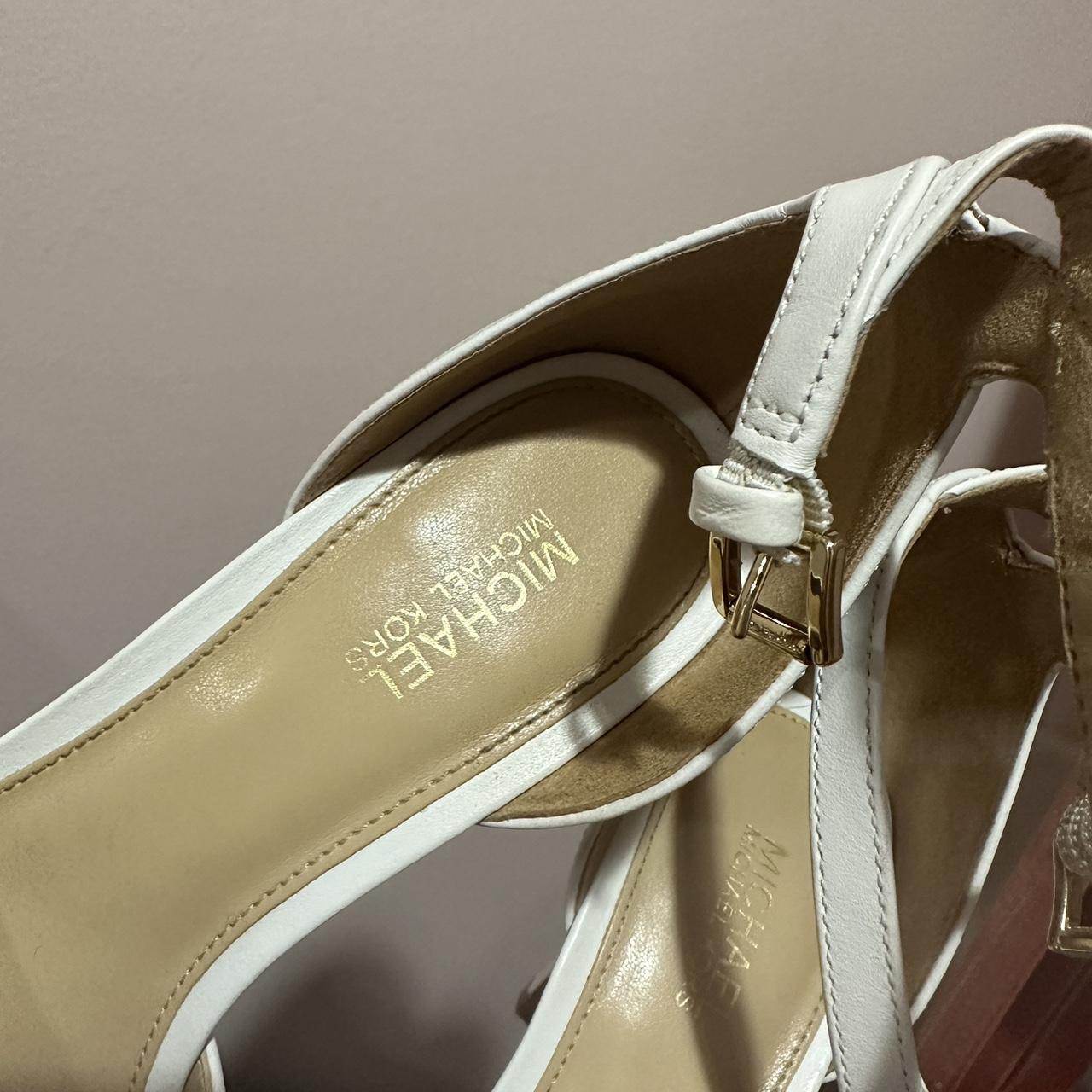 michael kors black and white heels