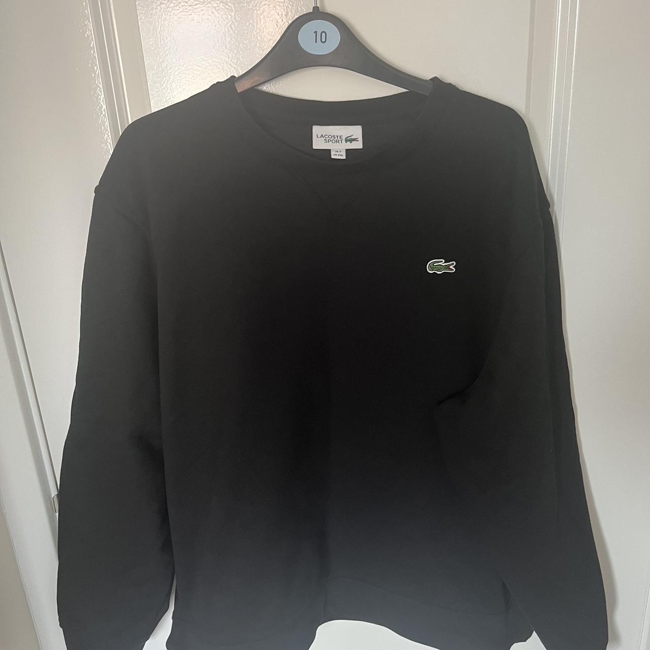 Lacoste Men's Black Sweatshirt | Depop