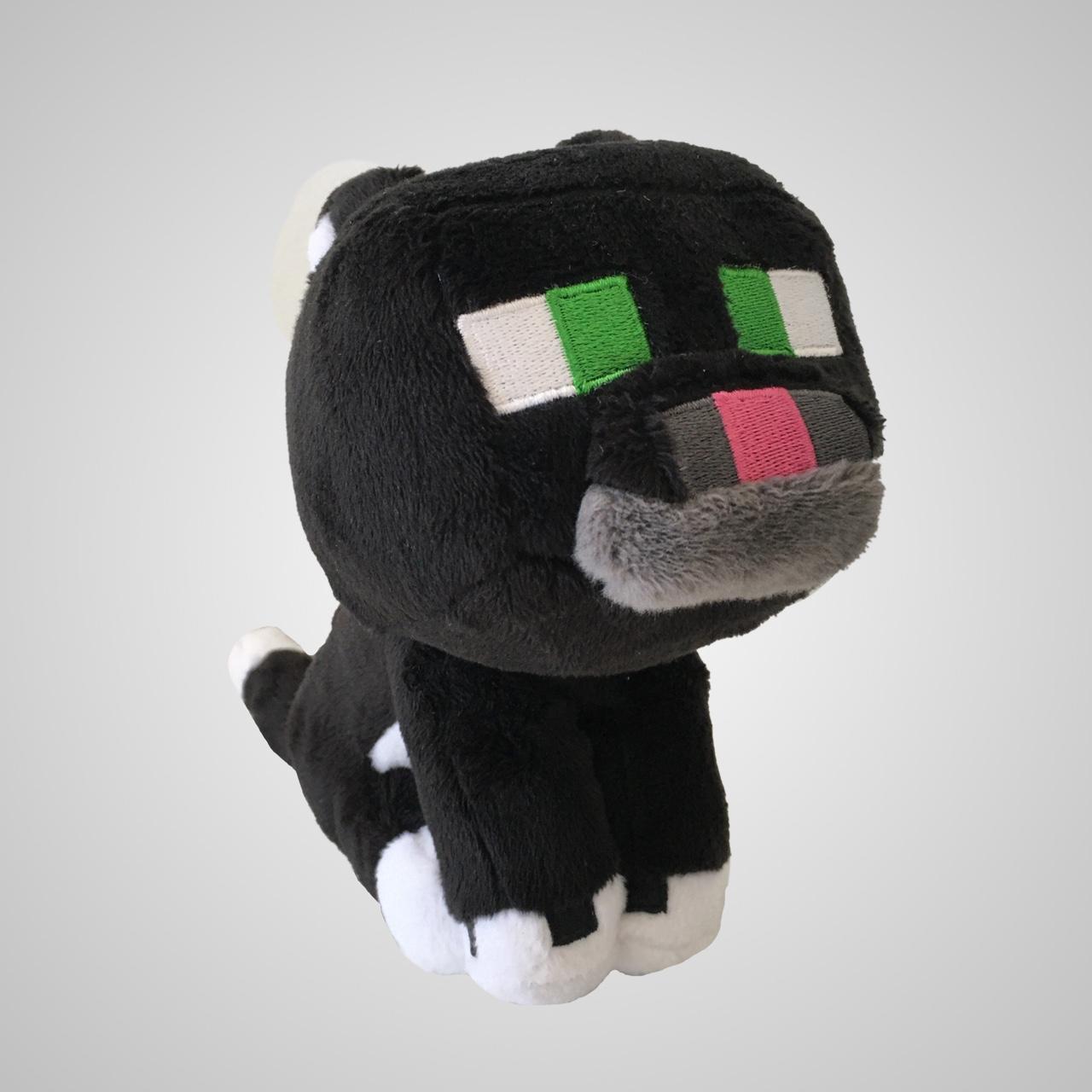 minecraft b&w cat plushie! 🖤 - very cute, beaded... - Depop